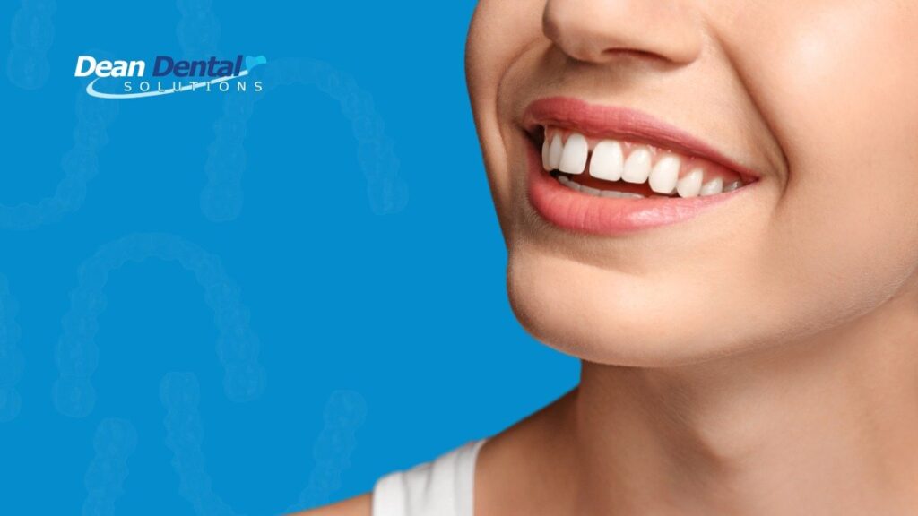 "Person smiling confidently after successful Invisalign overbite treatment, showcasing a straight and healthy smile."