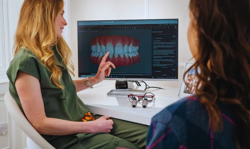 Comparison of All-on-4 dental implants versus dentures showing the difference between fixed and removable tooth replacement options